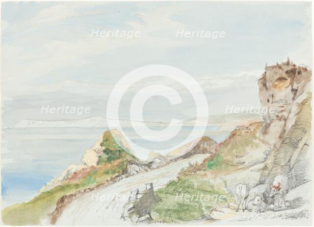 Freshwater Bay, Isle of Wight, 1839. Creator: George Hayter.