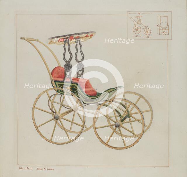 Doll Carriage, c. 1937. Creator: James M. Lawson.