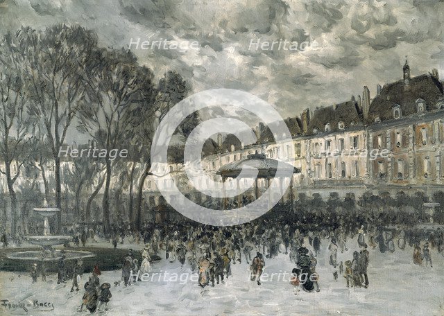 'Place de Vosges, Paris, day of a Concert', late 19th/early 20th century. Artist: Frank Myers Boggs