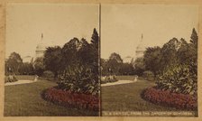 U.S. Capitol, From the Garden of Congress., about 1870. Creator: W. M. Chase.