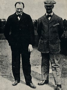 'Winston Churchill and George Lambert', 1912, (1945). Creator: Unknown.