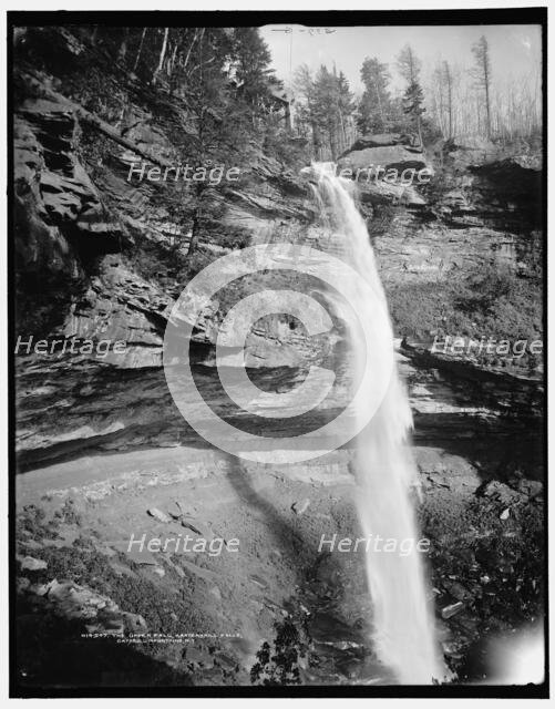 The Upper fall, Kaaterskill Falls, Catskill Mountains, N.Y., (1902?). Creator: Unknown.