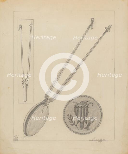 Wafer Iron, c. 1936. Creator: Lawrence Flynn.