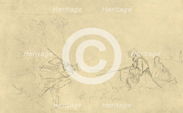 'Der Sonntagsjäger', mid-late 19th century, (c1924). Creator: Carl Spitzweg.