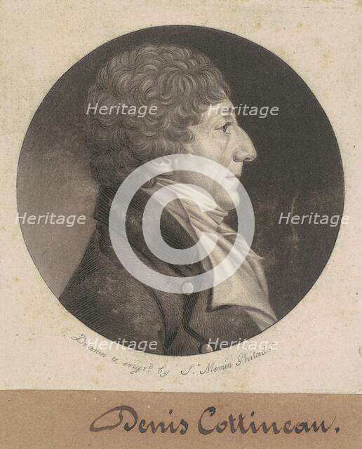 Dennis Nicholas Cottineau, 1807. Creator: Charles Balthazar Julien Févret de Saint-Mémin.
