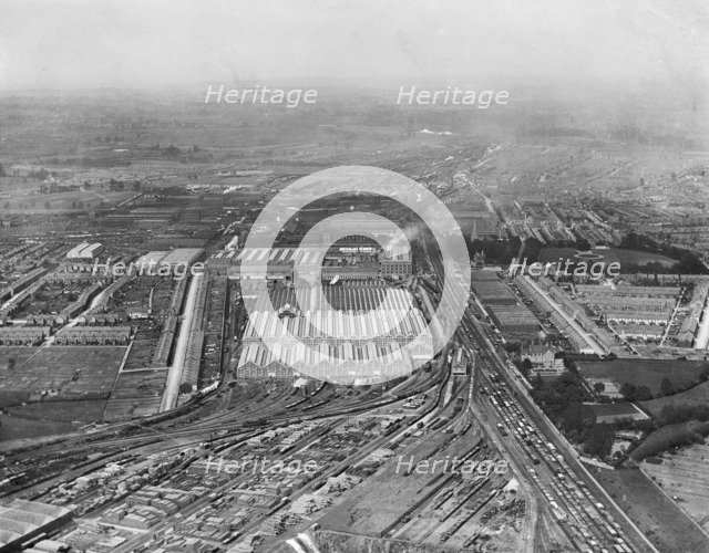 Great Western Railway Works, Swindon, Wiltshire, 1920. Creator: Aerofilms.
