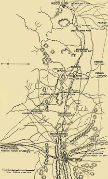 'Map Illustrating the Eastward Move from Eerstefabrieken to Middelburg', 1901. Creator: Unknown.