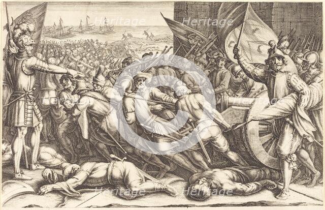 The Re-embarkation of the Troops, c. 1614. Creator: Jacques Callot.