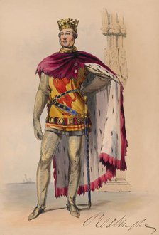 James Innes-Ker in Plantagenet costume for Queen Victoria's Bal Costume, May 12 1842, (1843).  Creator: John Richard Coke Smyth.