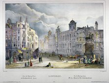 View of Northumberland House and Charing Cross, Westminster, London, 1840. Artist: A Legrand