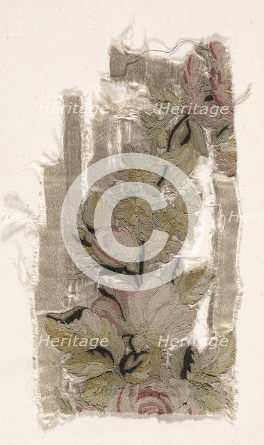 Coverlet Fragment, c. 1760-1770. Creator: Philippe de Lasalle (French, 1723-1805).