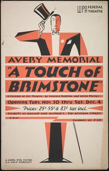 A Touch of Brimstone, Hartford, CT, 1937. Creator: Unknown.
