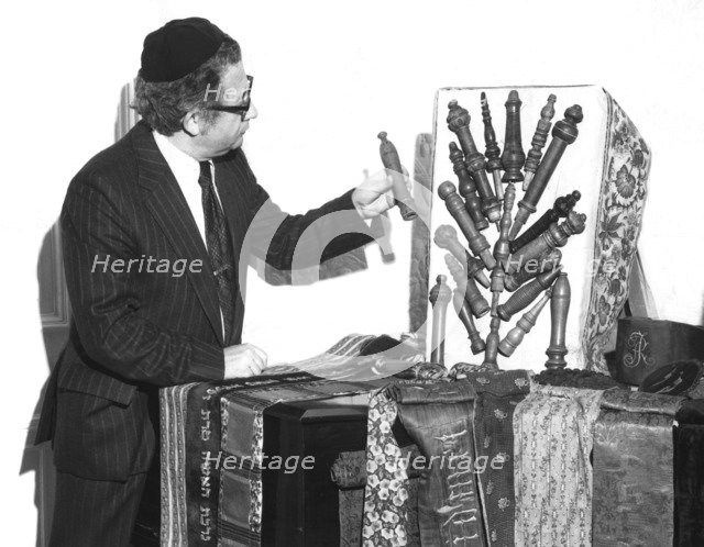 Exhibition of Czech memorial scrolls, Westminster Synagogue, London, 1974. Artist: Unknown