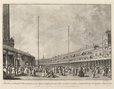 Procession on Corpus Christi Day in the Piazza San Marco, 1763/1766. Creator: Giovanni Battista Brostoloni.