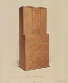 Shaker Sill Cupboard, 1935/1942. Creator: Anne Ger.