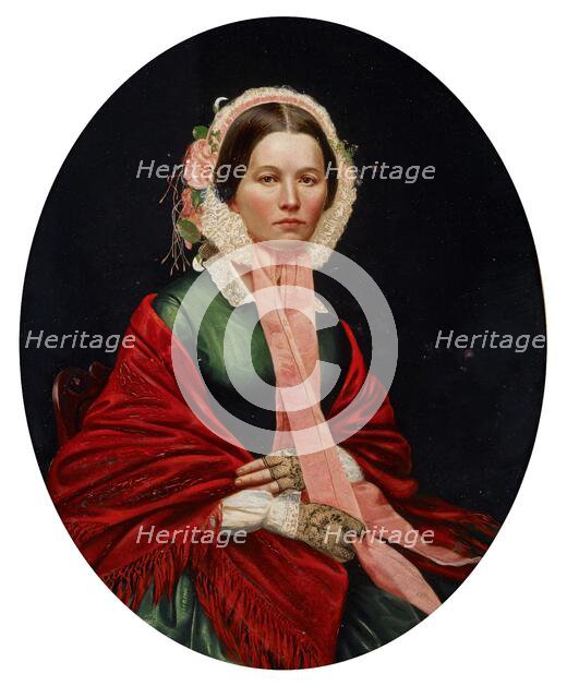 Portrait of Ellen Houser Hays, date unknown, c1850s. Creator: Barton Stone Hays.