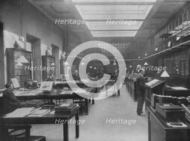 'The British Museum Print Room', c1901. Artist: Unknown.