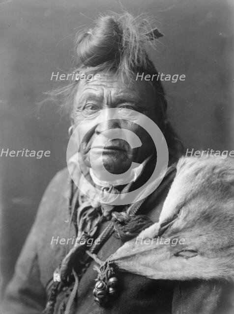 Hoop On the Forehead, c1908. Creator: Edward Sheriff Curtis.