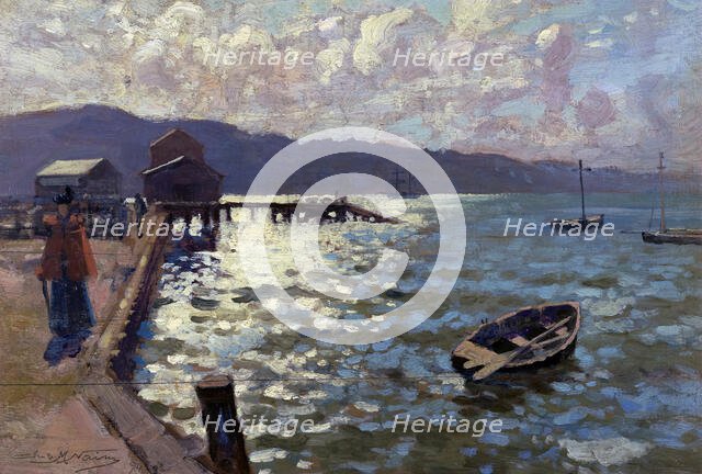 Wellington Harbour, 1894. Creator: James McLauchlan Nairn.