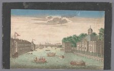 View of Fontanka River in Saint Petersburg seen from the north, 1745-1775. Creator: Anon.