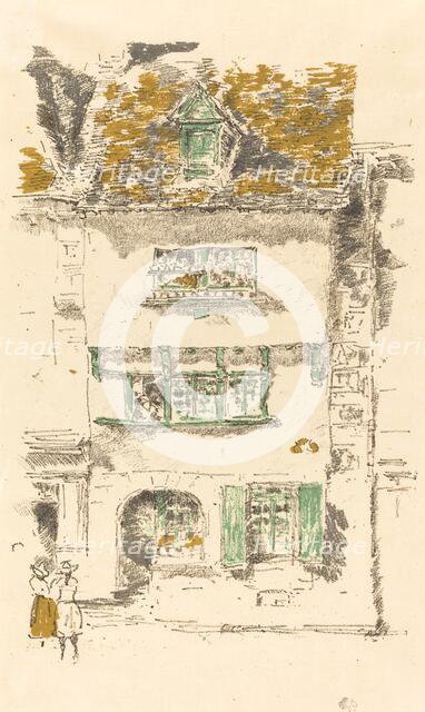 Yellow House, Lannion, 1893. Creator: James Abbott McNeill Whistler.