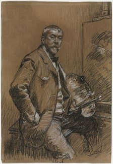 Self-Portrait, 1800s-1900s. Creator: Ferdinand Roybet (French, 1840-1920).