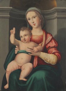 Madonna and Child in a Niche, c. 1520s. Creator: Antonio del Ceraiolo (Italian), attributed to.