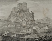 General view of the Castle of Segura from the path to Courts, Segura de los Baños, Spain, 1870.  Creator: Unknown.