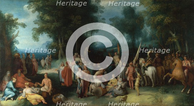 The Preaching of Saint John the Baptist, 1602. Artist: Haarlem, Cornelis Cornelisz., van (1562-1638)