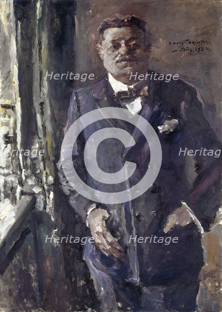 Portrait of Friedrich Ebert (1871-1925), President of the German Reich, 1924. Creator: Corinth, Lovis (1858-1925).
