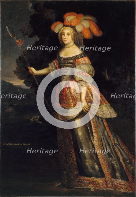 Portrait of Madeleine Fare Le Tellier, Duchess of Aumont (1646-1668), c1660. Creators: Charles Beaubrun, Henri Beaubrun.