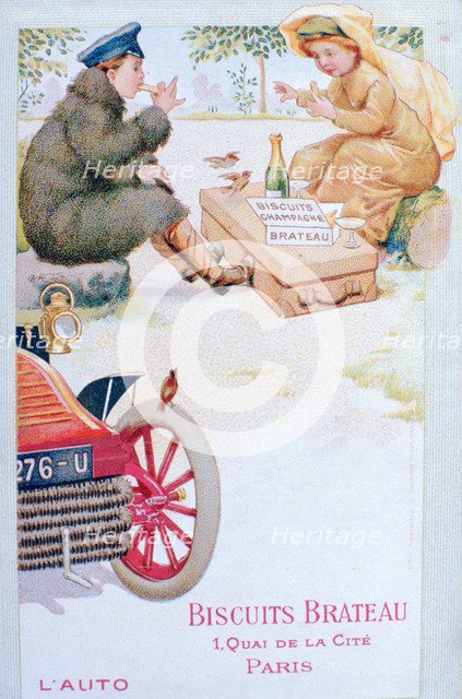 Advert for Biscuits Brateau, c1900s. Artist: Unknown
