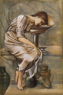 The Briar Rose Series - Study for 'The Garden Court', 1889. Creator: Sir Edward Coley Burne-Jones.