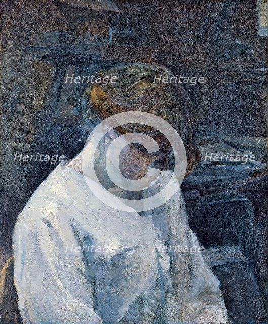 La Rousse in a White Blouse, 1889. Artist: Toulouse-Lautrec, Henri, de (1864-1901)