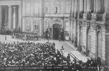 Danish King at Palace Window, 1912. Creator: Bain News Service.