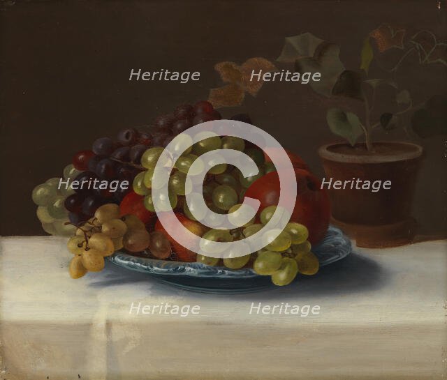 Grapes and Apples, 1867. Creator: Magnus von Wright.