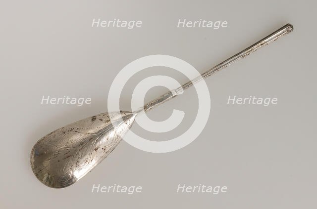 Spoon with Palm Fronds, Byzantine, 5th-6th century. Creator: Unknown.