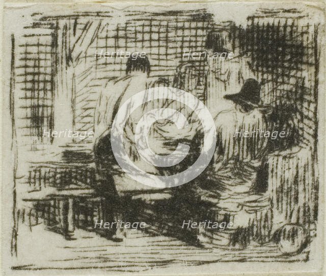 Drinkers, n.d. Creator: Charles Emile Jacque.