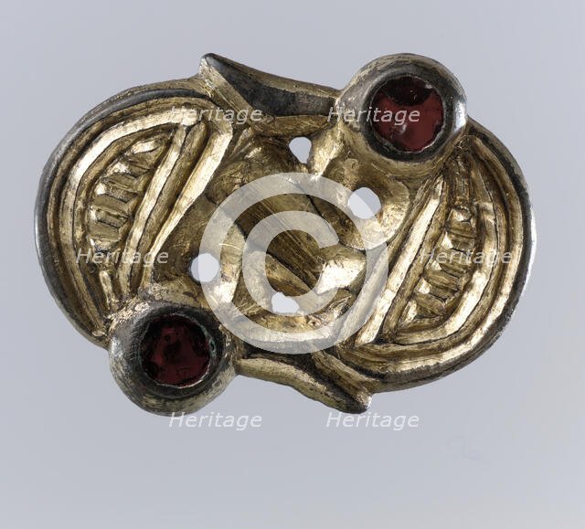 S-Shaped Brooch, Frankish, mid-6th century. Creator: Unknown.