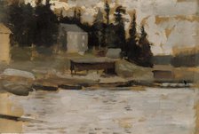 Landscape Sketch from Hamari, 1885. Creator: Albert Edelfelt.