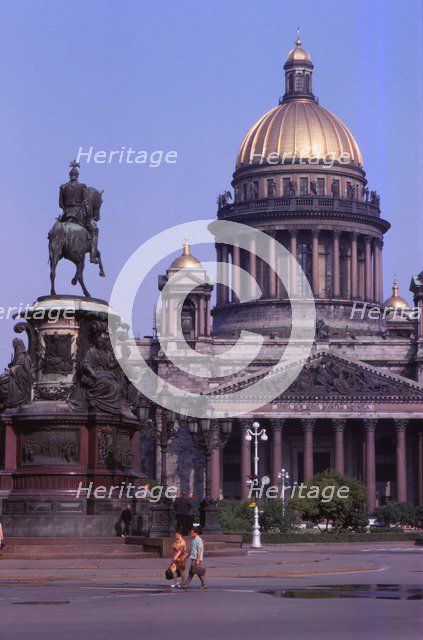 St. Isaacs Cathedral, Leningrad, c1960s. Artist: CM Dixon.