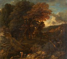 Southern Landscape with Bathers, 1688-1716. Creators: Cornelis Huysmans, Jan Baptist Huysmans.