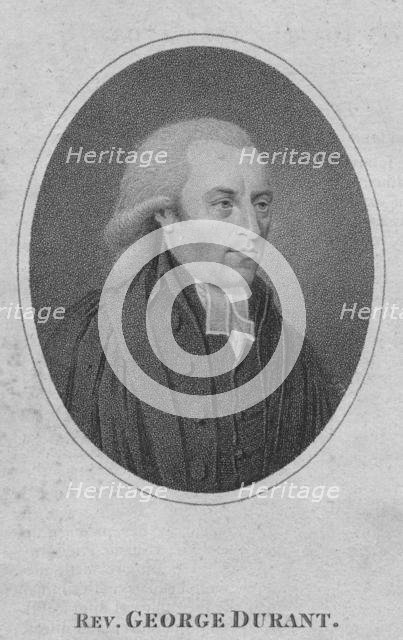 'Rev. George Durant', 1793. Creator: Unknown.