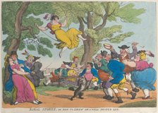 Rural Sports, or How to Show Off a Well Shaped Leg, October 1811., October 1811. Creator: Thomas Rowlandson.