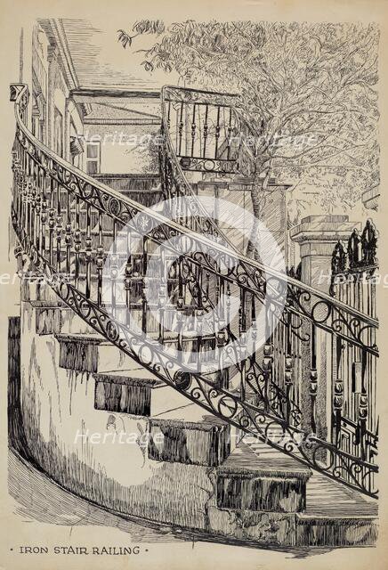 Iron Balcony, c. 1936. Creator: Thomas Byrne.