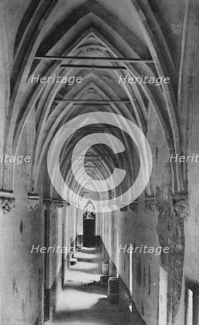 'Avignon - Popes Palace. - Conclave Gallery', c1925. Artist: Unknown.