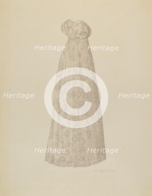 Wedding Dress, 1935/1942. Creator: Linnet Alward.