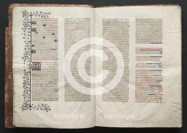 The Gotha Missal: Fol. 3v, Text , c. 1375. Creator: Master of the Boqueteaux (French); Workshop, and.