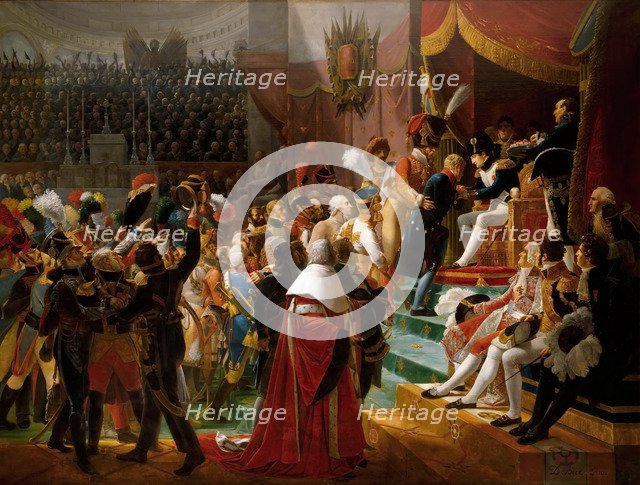 First remittance of the Legion of Honour, 15 July 1804, at Saint-Louis des Invalides. Artist: Debret, Jean-Baptiste (1768-1848)