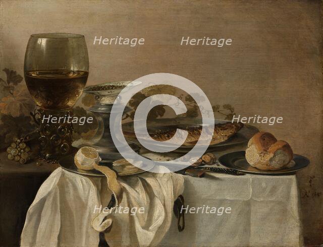 Still Life with a Fish, 1647. Creator: Pieter Claesz.